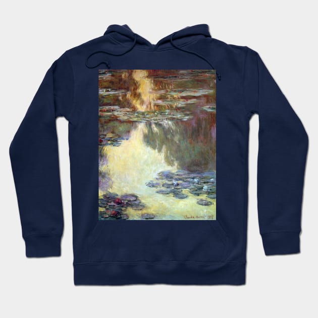 Waterlilies by Claude Monet Hoodie by MasterpieceCafe